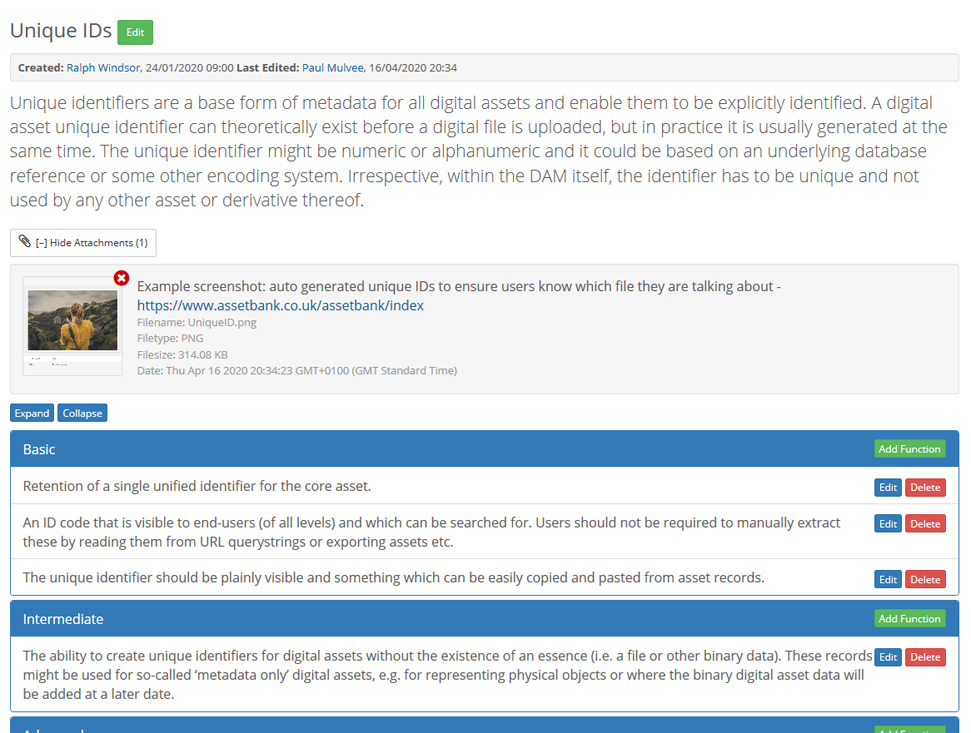 Digital Asset Management Open Specification